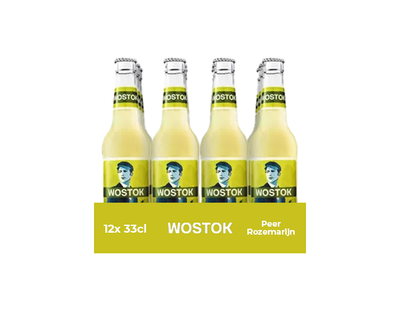 Wostok Birne Rosmarin Bio-Flasche (12x 33cl)