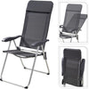 Campingstuhl grau 69x58x111cm