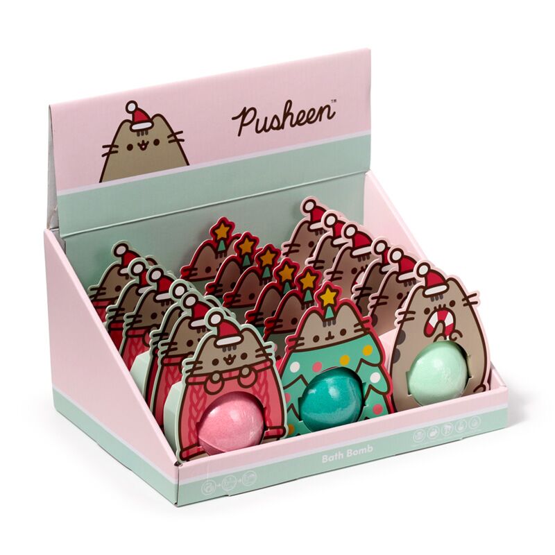 Weihnachten Pushen die Katzen Bruishballs in Geschenkbox