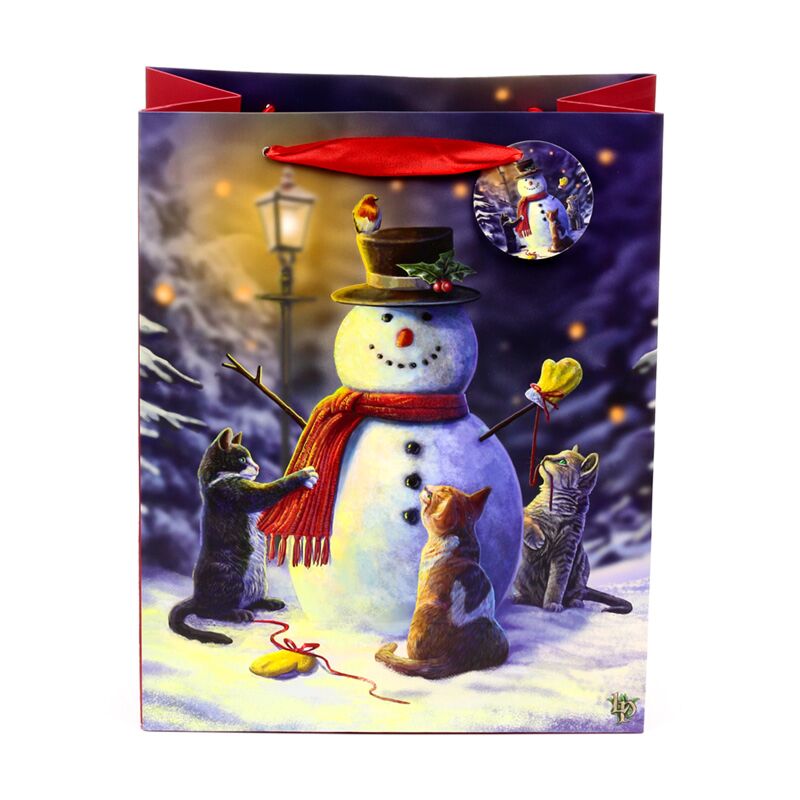 Lisa Parker Weihnachtskatzen-Geschenktüte groß