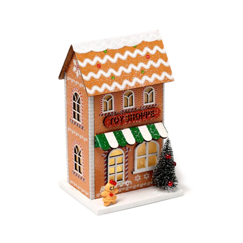 Gingerbrood Toy Weihnachtshaus führte Dekoration