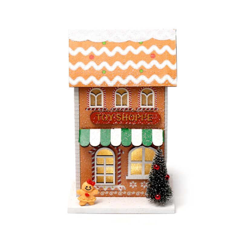 Gingerbrood Toy Weihnachtshaus führte Dekoration