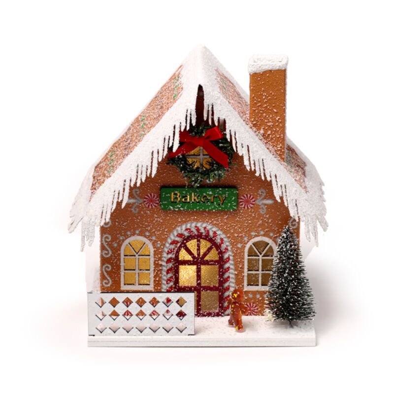 Gingerbrood Bakker Christmas House führte Dekoration
