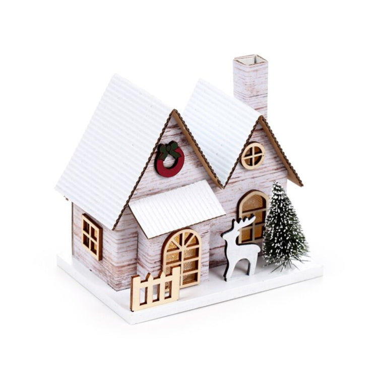 Zilverberk Double Front Christmas House LED -Dekoration