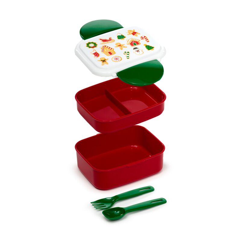 Weihnachtsber Street Gingerbread Clip Bento Box Lunchbox