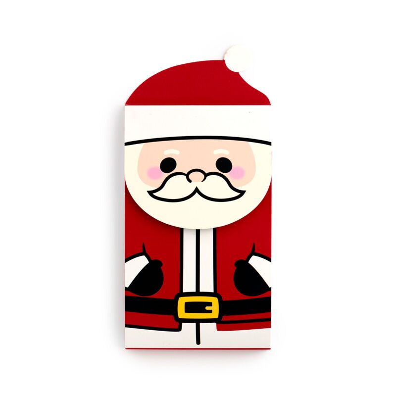 Weihnachtsfestliche Freunde, Weihnachtsmann, aufklappbarer Notizblock