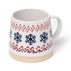Snowflake Stoneware Becher