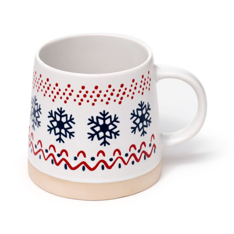 Snowflake Stoneware Becher