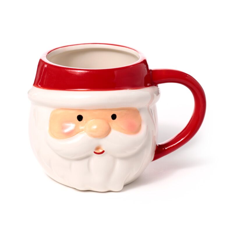 Santa Head gebildete Keramikbecher