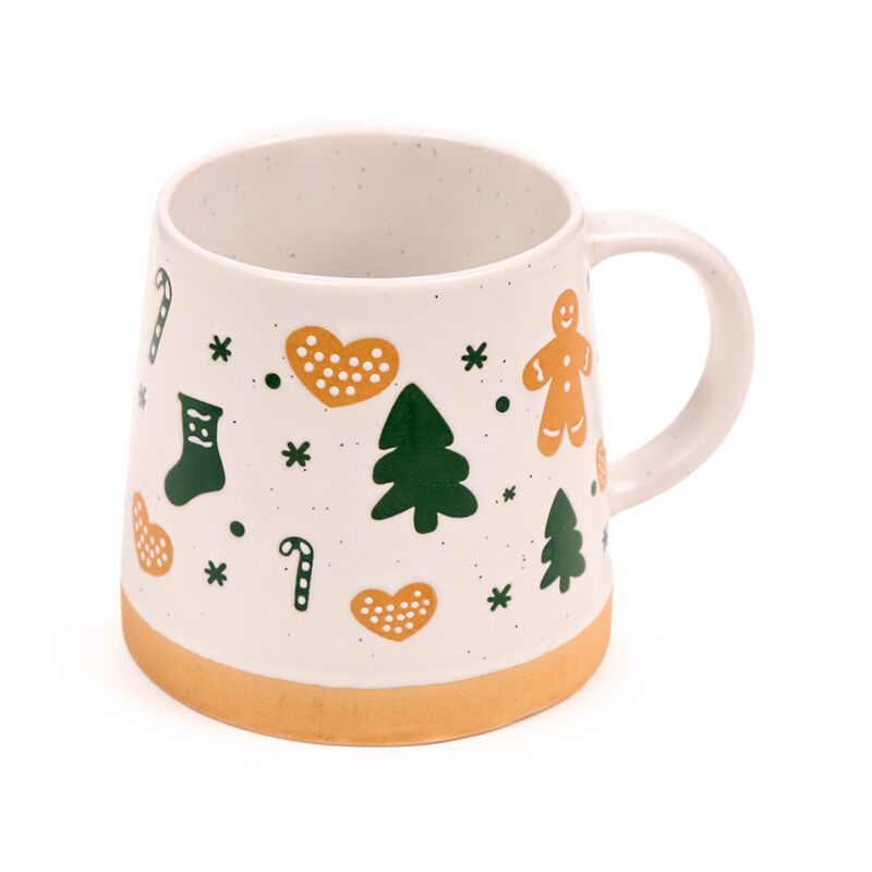 Gingerbrood Man Tapse Stoneware Becher