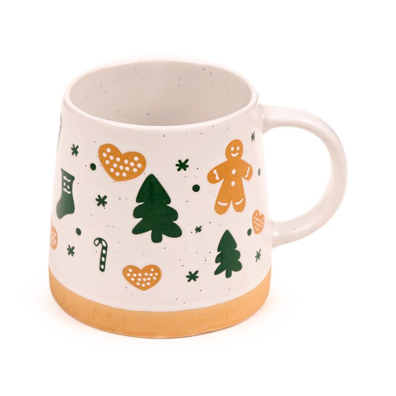 Gingerbrood Man Tapse Stoneware Becher
