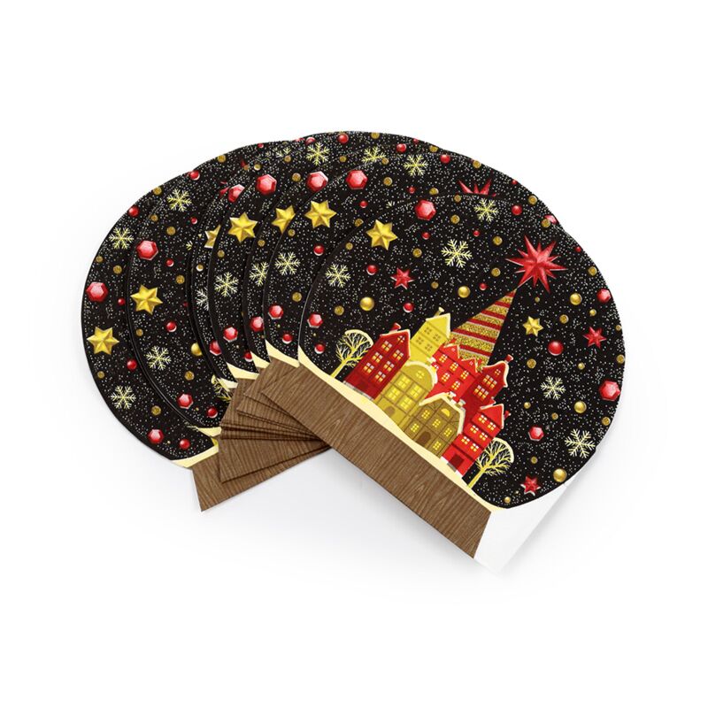 Weihnachts-Schneeballanzug von 12 3-Layer's Paper Party Nickerchen
