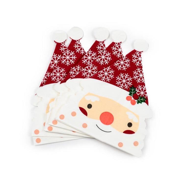 Weihnachten Santa Santa Pack mit 12 3-layerer Papierfreestervets