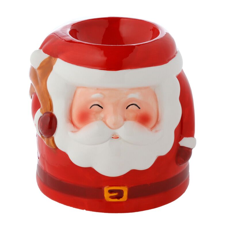 Santa-förmiger Weihnachts-Keramik-Duftbrenner