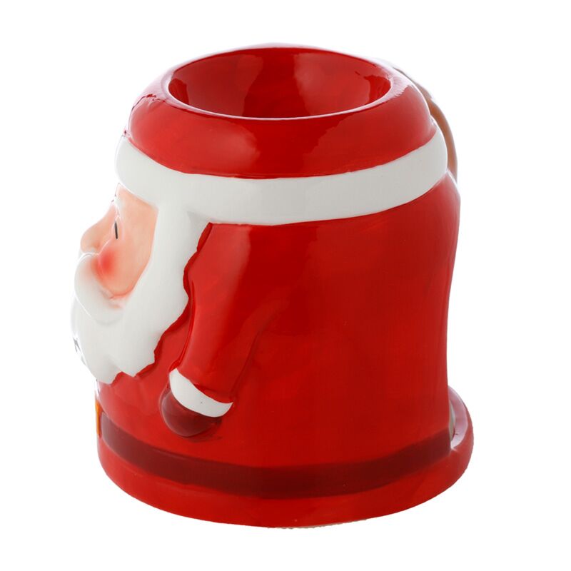 Santa-förmiger Weihnachts-Keramik-Duftbrenner