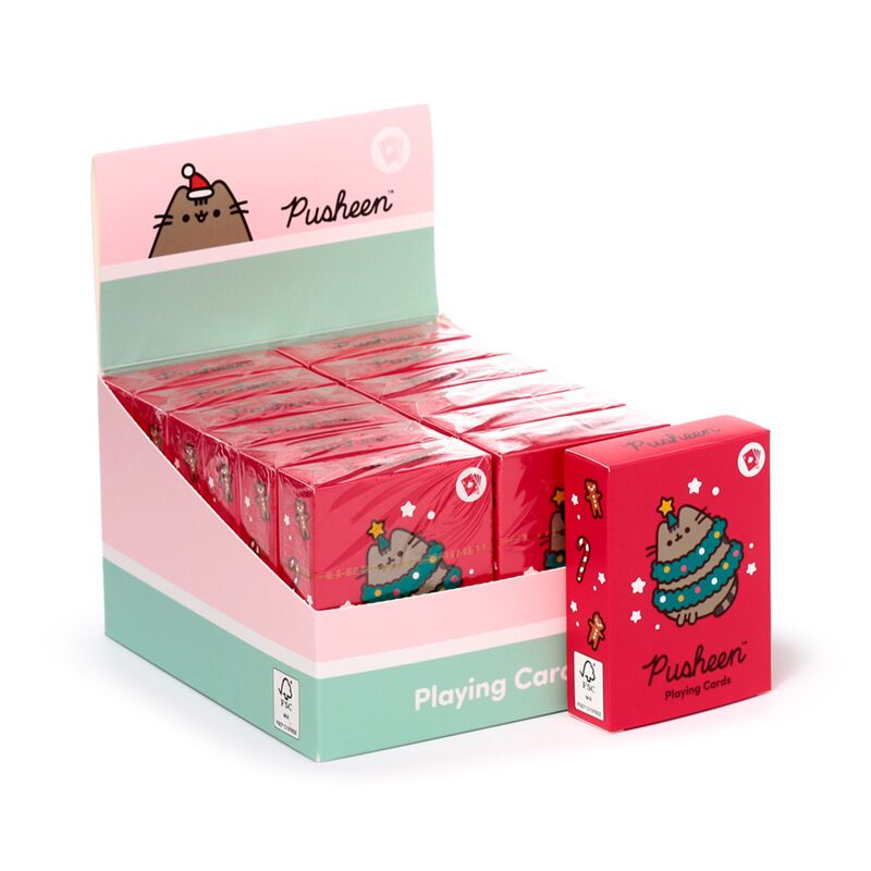 Weihnachten Pushhen the Cat Play Card Card Game