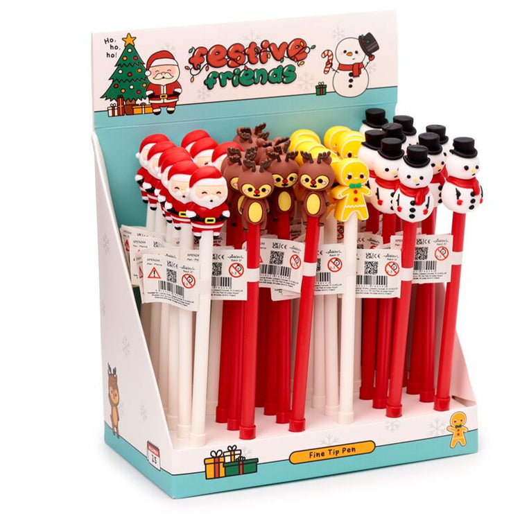 Festliche Weihnachtsfine Schriftsteller Pen - Schwarz