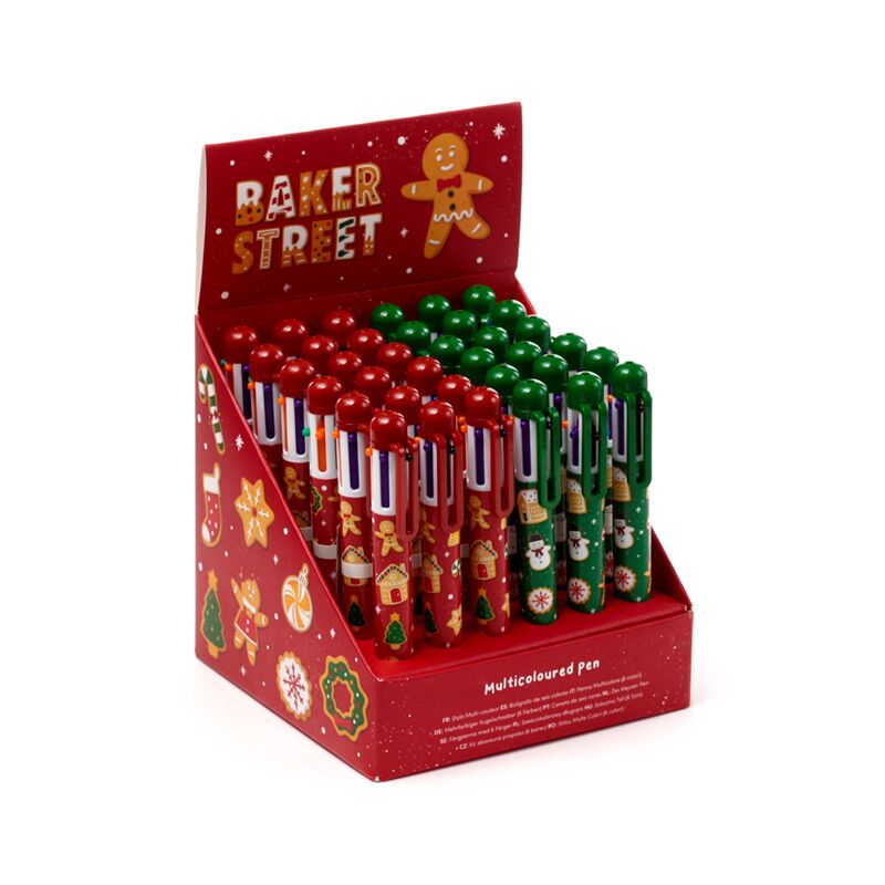 Weihnachtsbaher Street Multi -Gelened -Stift (6 Farben)