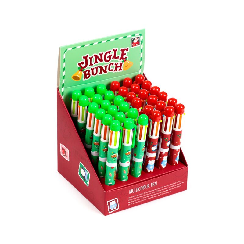 Jingle Christmas Multi -Colored Stift (6 Farben)