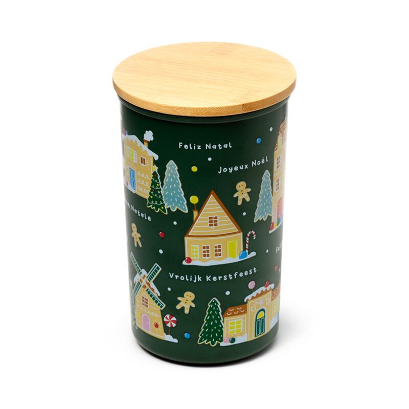 Weihnachten Weihnachtsdorf Baker Street Rpet Bamboo Stock Glas