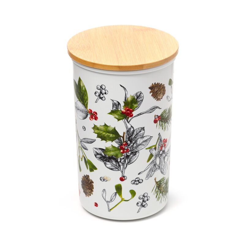 Weihnachten Winter Botanicals Rpet Bambus Stockglas