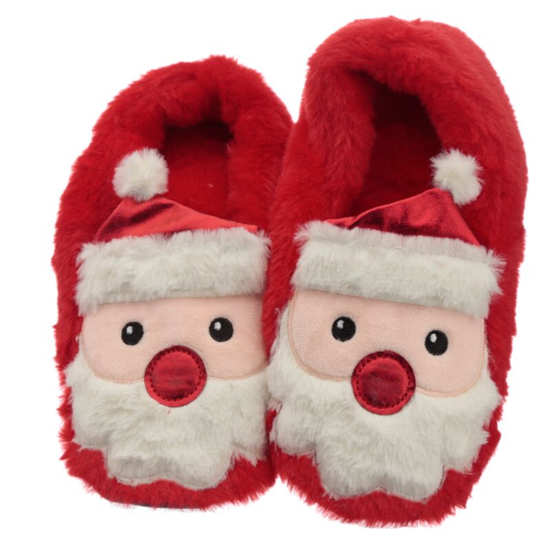 Santa Microwave Heatpack Pantoffers (Unisex One Size)