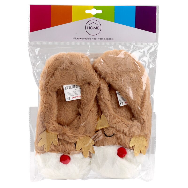 Rentier -Mikrowellen -Hitzeerbeteiligungsschuhe (Unisex One Size)