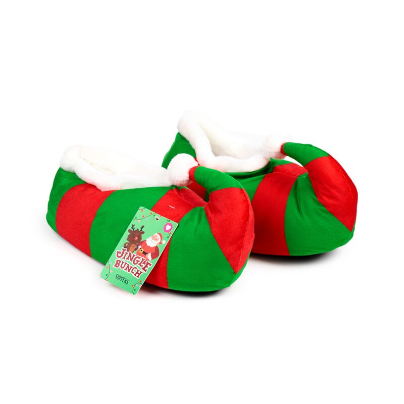 Jingle Weihnachtselfen-Hausschuhe (Unisex Einheitsgröße)