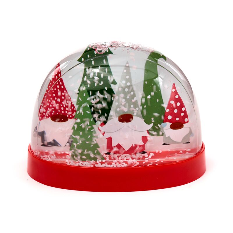 Weihnachtsgnoom großer Glitzer Schnee Bol