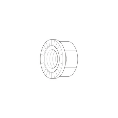 Achsmutter hinter Nexus 3S silber