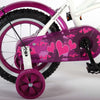 Volare Heart Cruiser Kinderbike - Mädchen - 12 Zoll - Weiß lila