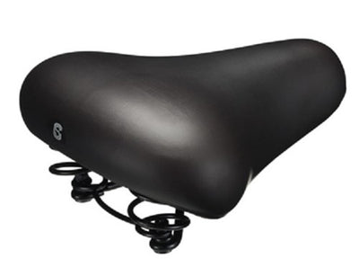 Selle Komfortsattel Stadt Schaum schwarz mit Riemen