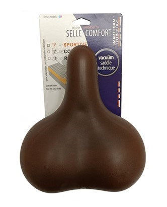 Sellle Comfort Comfort Sattel Catana Brown Memory Foam