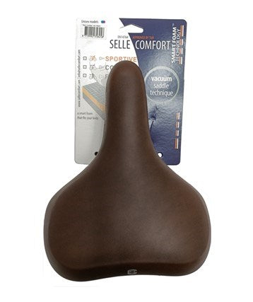 Sellle Comfort Comfort Sattel Sattel Pure Brown Memory Foam