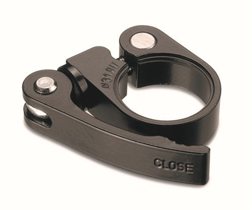 Ursus Sitzstiftklemme 31,8 mm mit Hebel. Schwarz