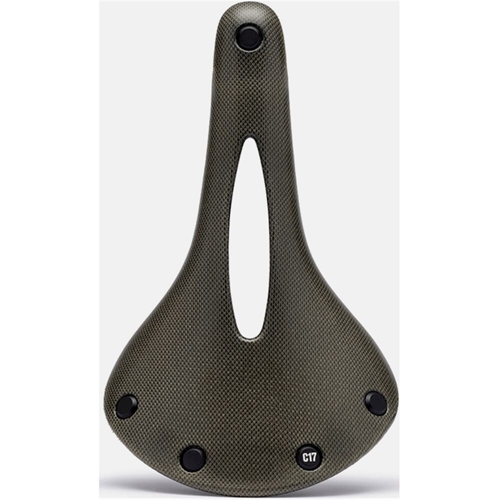 Brooks Sattel C17 geschnitzte Schlammgrün