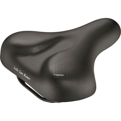 Sattel Selle San Remo Lugano Vakuum-Griff Schwarz (Karte)