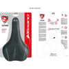Sattel Selle Bassano Volare M X33 Herren - schwarz