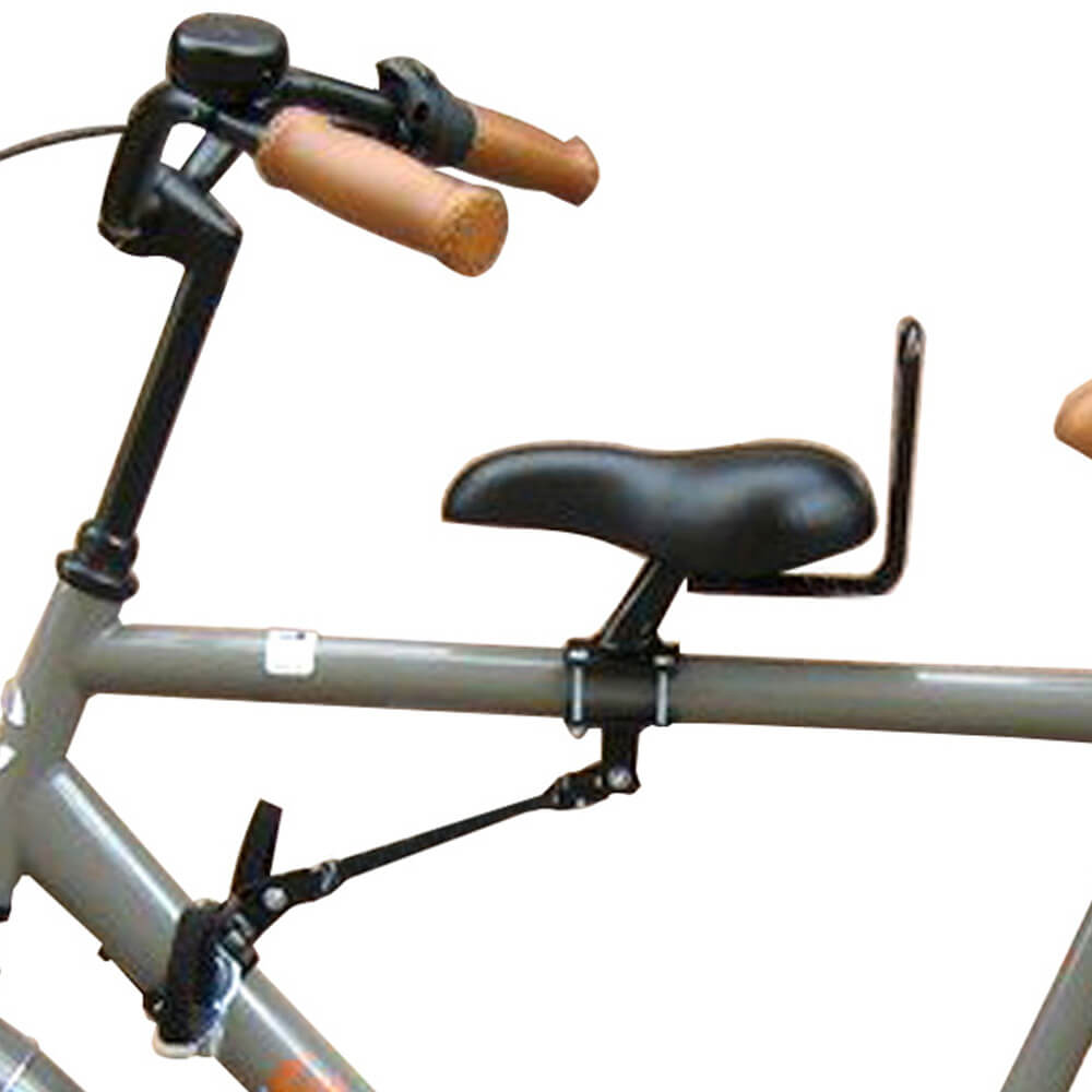Sattel-Kindersitz am Schlauch-Herrenfahrrad