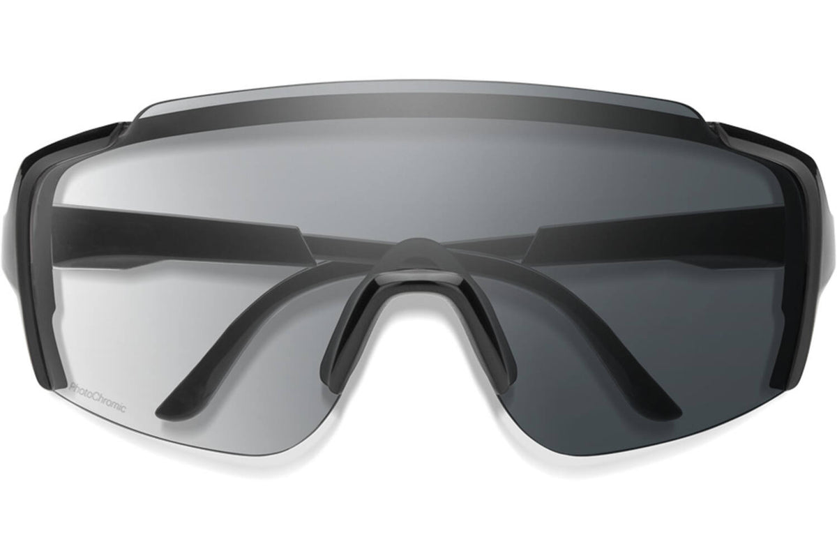 Smith Schwungradbrille schwarze Photochrome klar zu grau