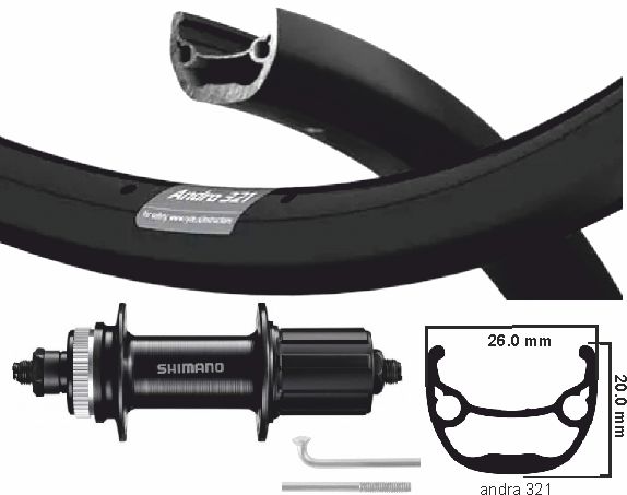 KGs Hinterrad 622 Schim Zac 421 Cass 8 9 10 Geschwindigkeitsausfälle schwarz schwarz