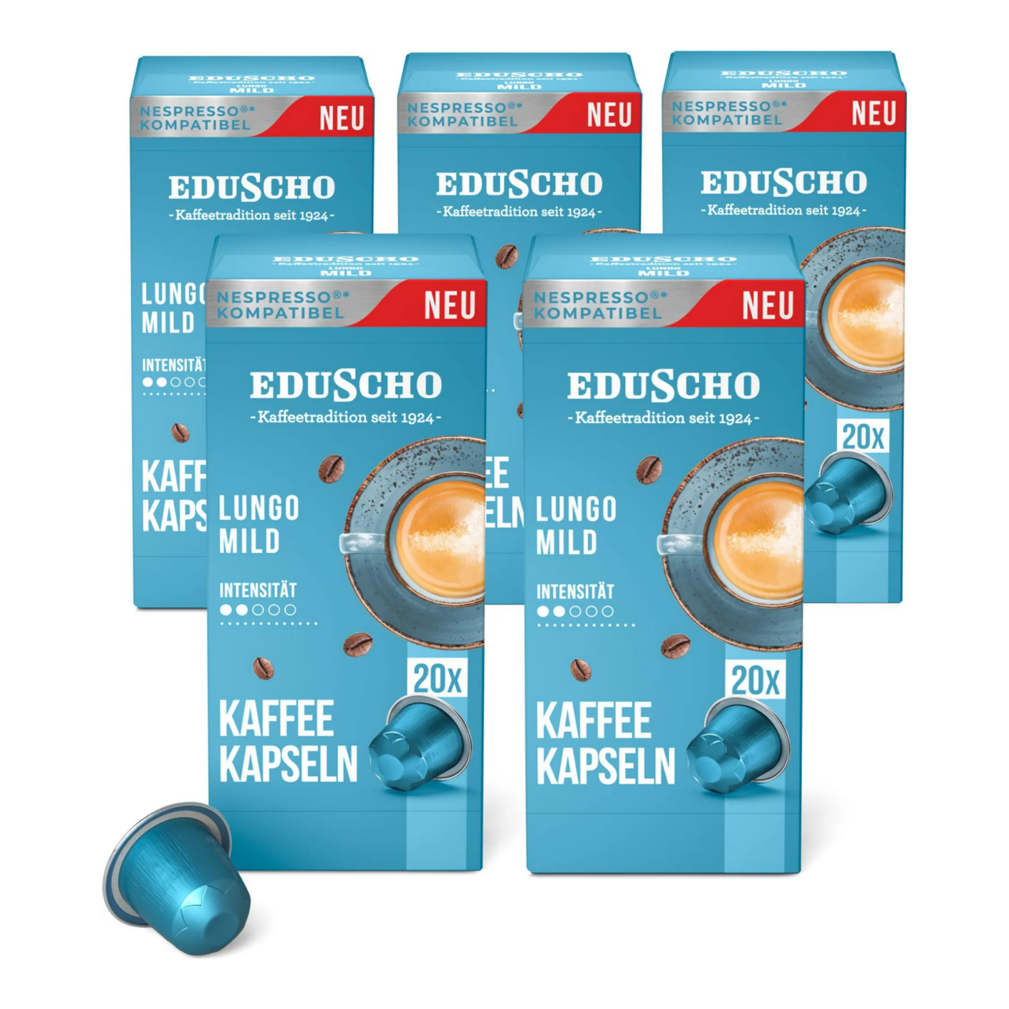 Eduscho edu lungo milde Tassen (5x 20 Tassen)
