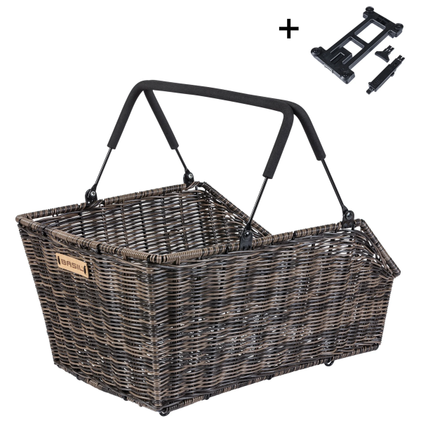 Basilikalkorb Cento Mik Rattan Dunkelbraun