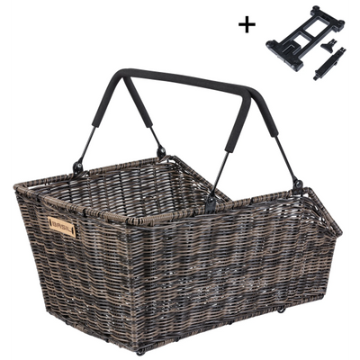 Basilikalkorb Cento Mik Rattan Dunkelbraun