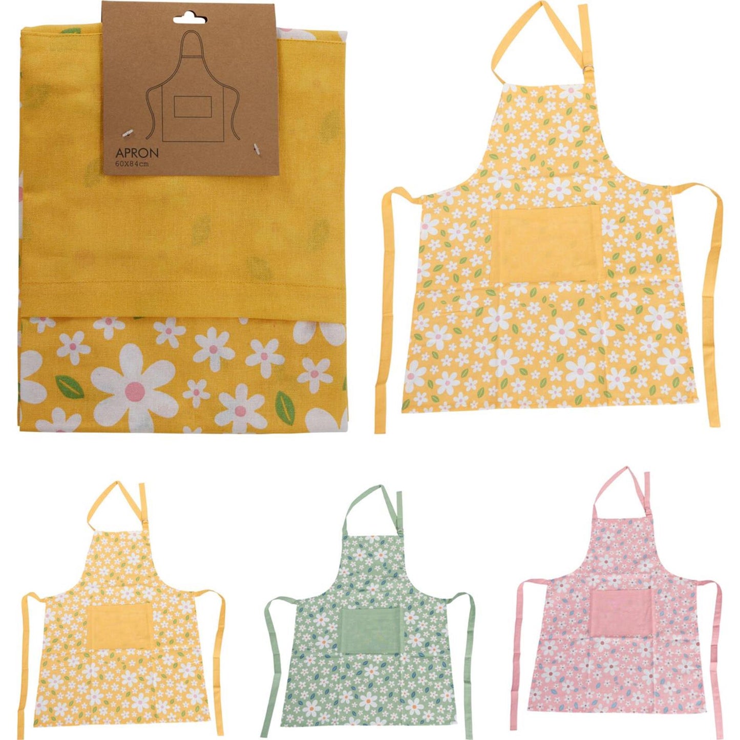 Home-Styling Küchenschürze Blumen 84x60cm