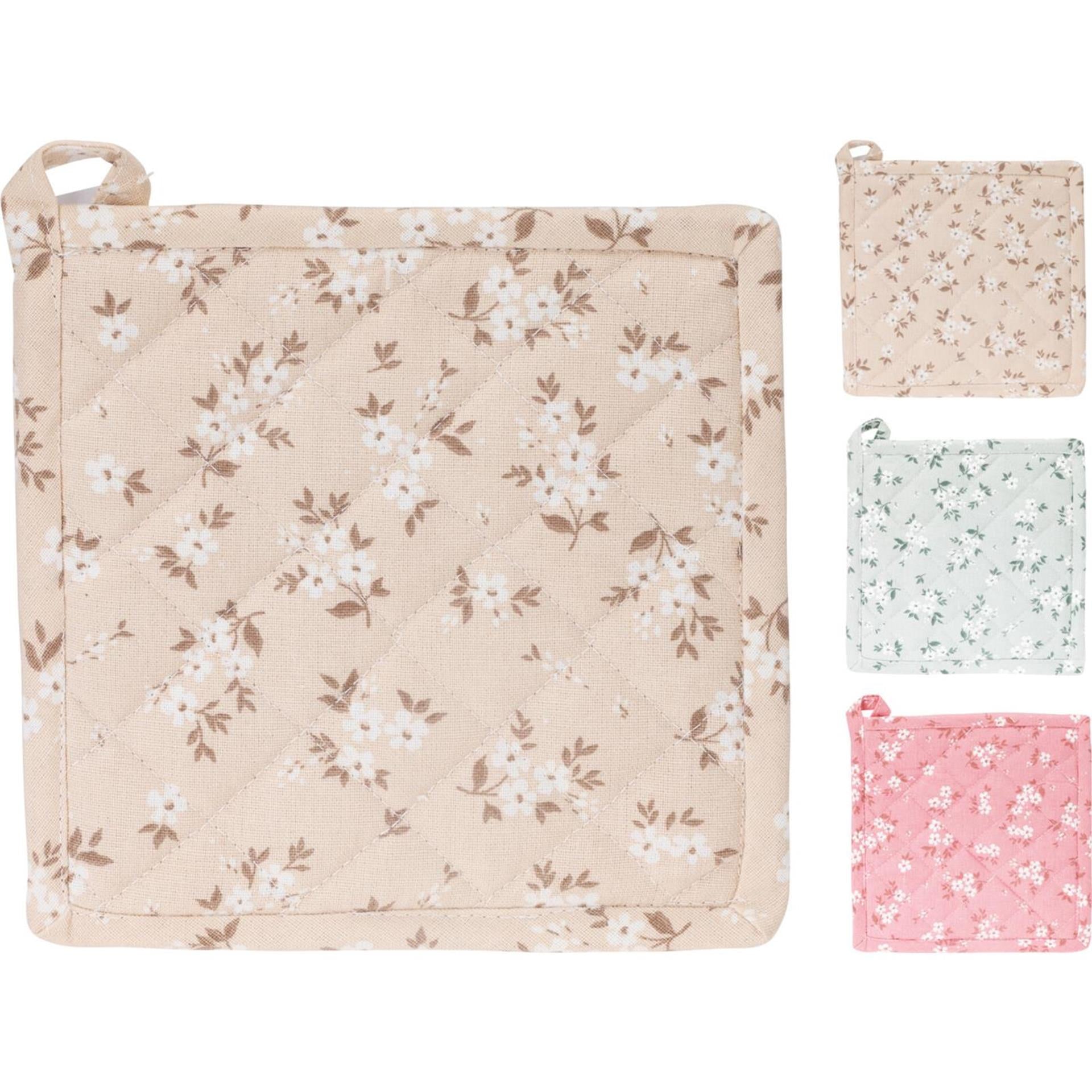 Home Styling Topflappen 20x20cm 3 sort. Farbe