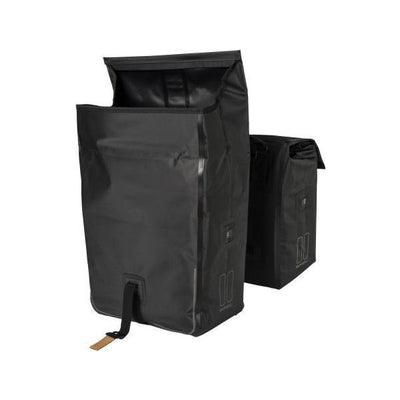 Basil Urban Dry doppelte Fahrradtasche, wasserdicht, 50L, mattschwarz
