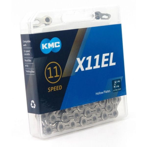 KMC -Fahrradkette X11el Silber 118 Schakels