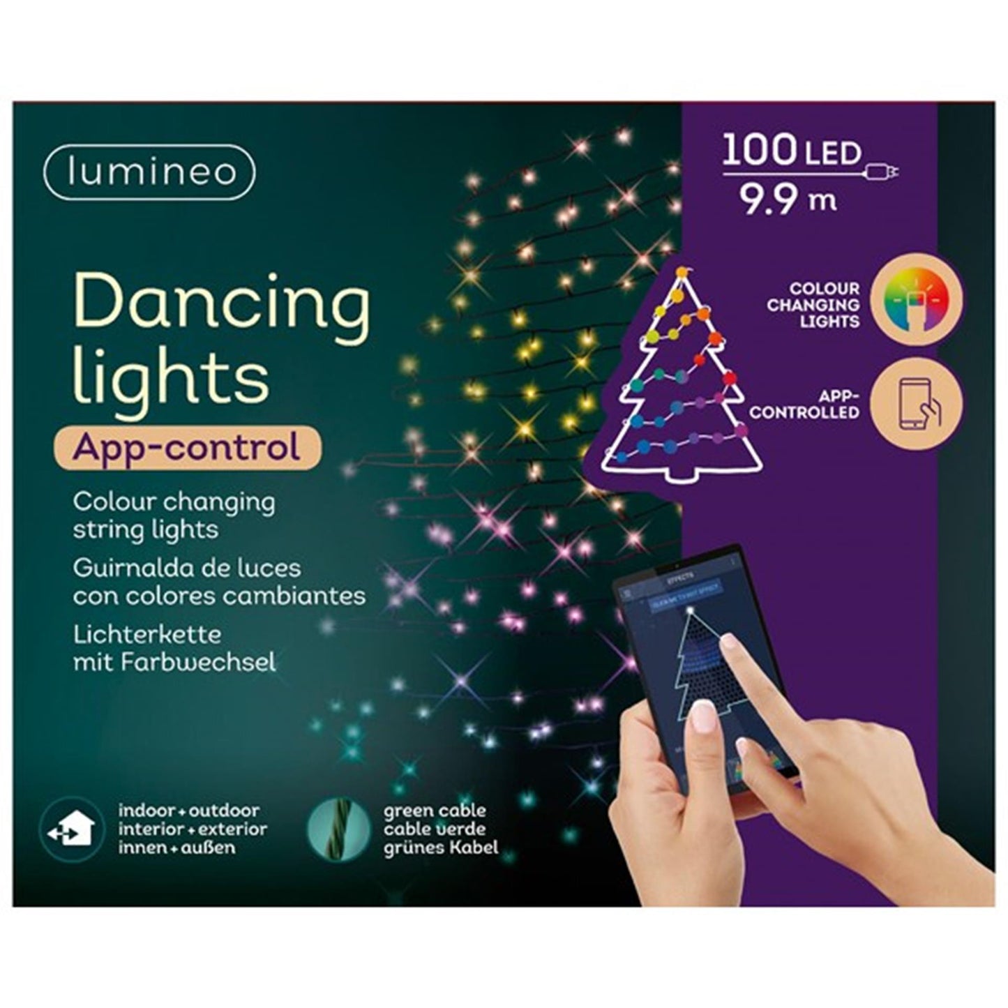 Lumineo Weihnachtsbeleuchtung App-Steuerung 100 LED