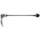 M-Wellen-Schnellspanner Hinterrad 135 mm altes schwarzes Silber